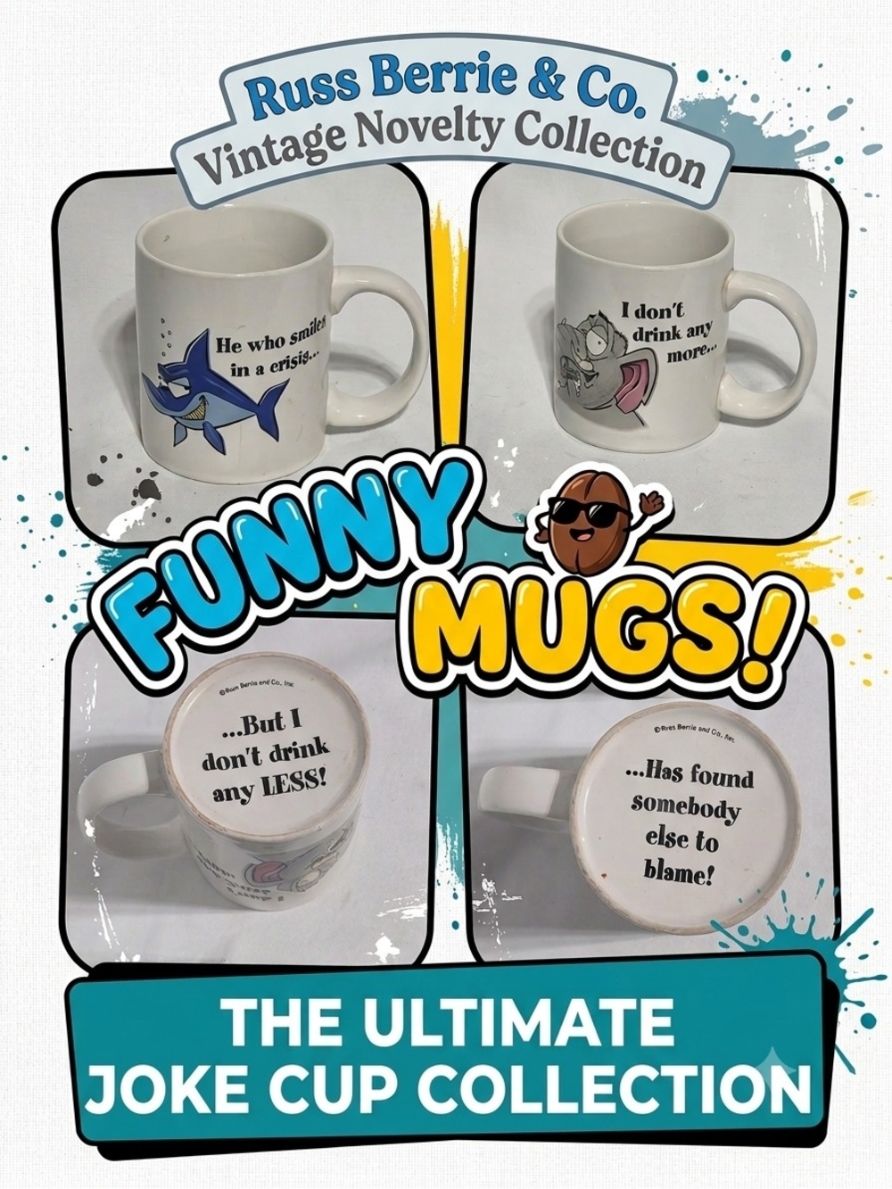 Russ Berrie & Co. Vintage Funny Mug - Joke Cup Collection